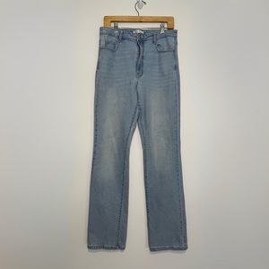 Zara lightwash high rise straight leg jeans size 10